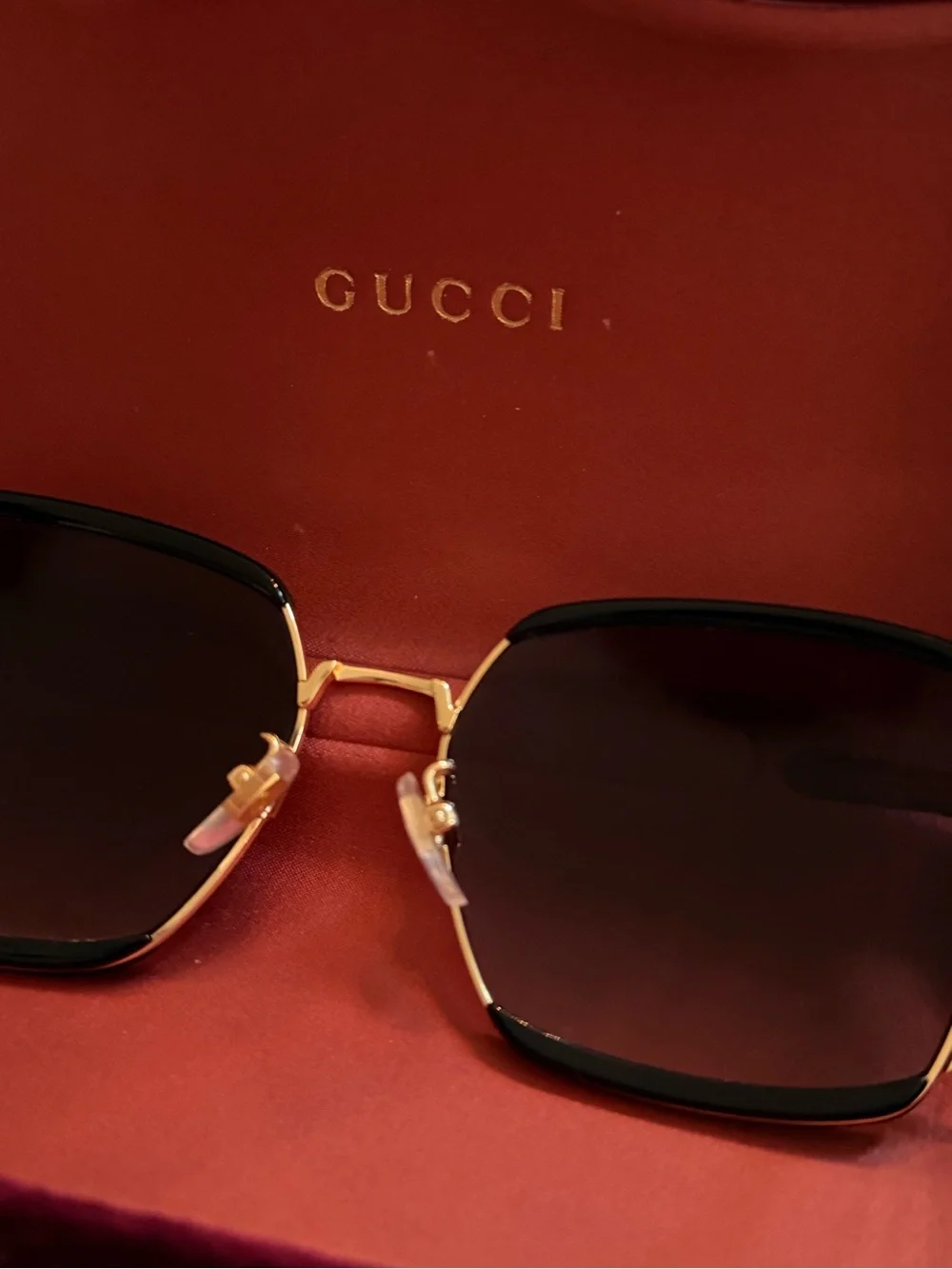 Gucci GG0593SK Oversized Square Sunglasses with Case